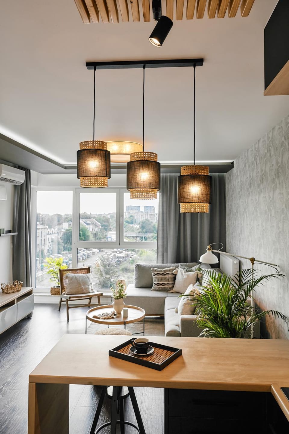 Living room, Seating area, Dining area