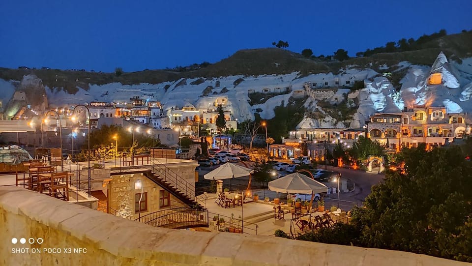 Nearby landmark, Night, Natural landscape, City view, Mountain view