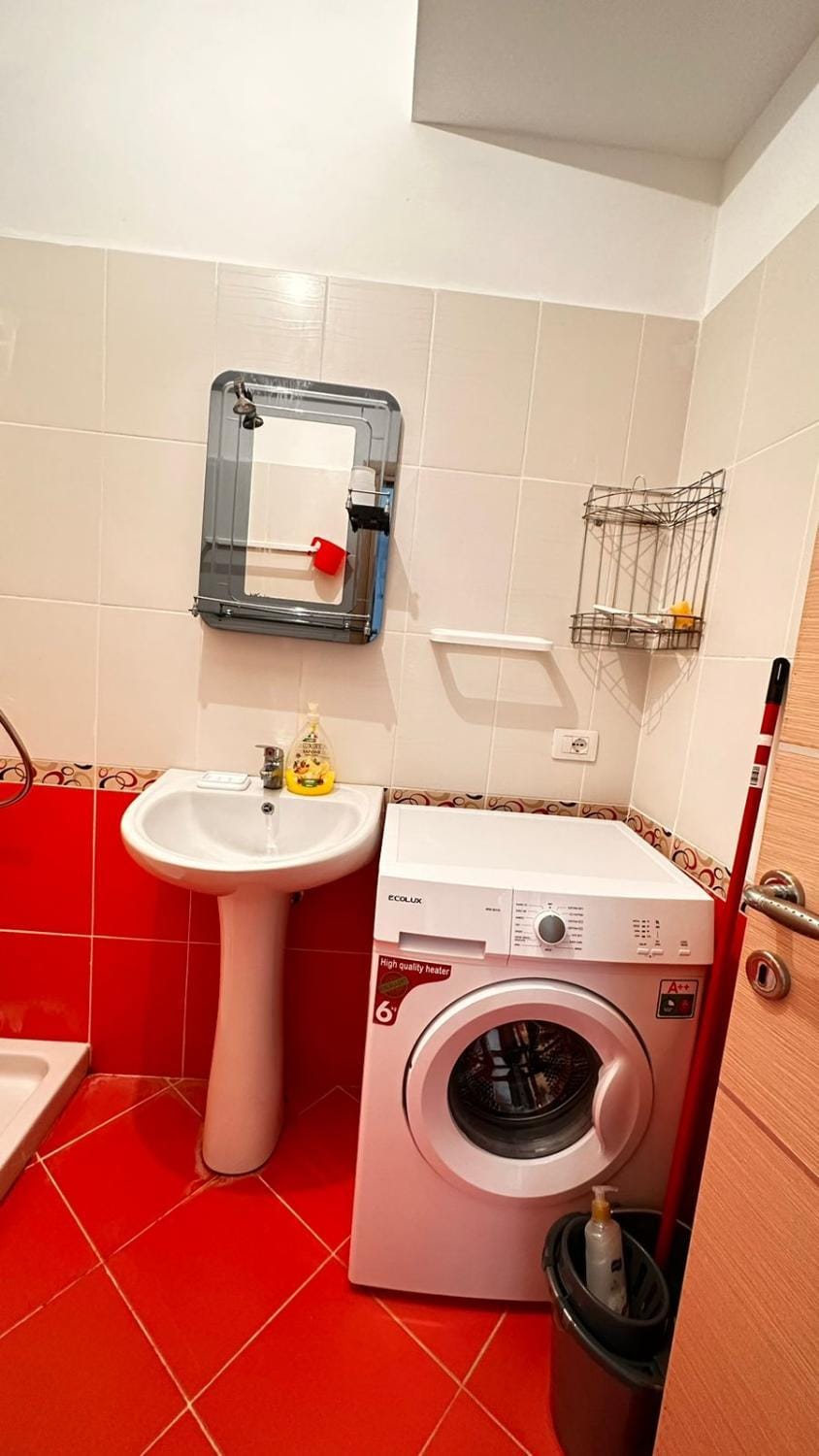 Bathroom, washing machine