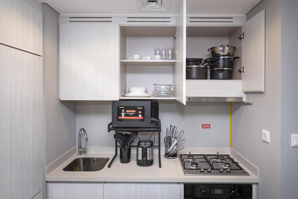 Kitchen or kitchenette, minibar, pet friendly, stove, toaster, washing machine
