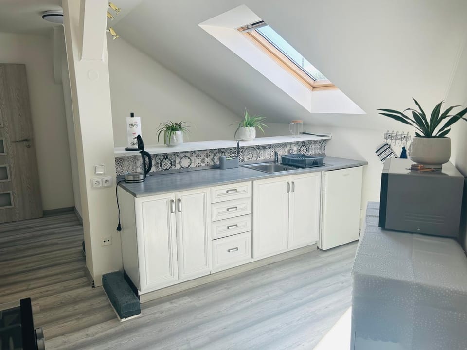 Kitchen or kitchenette, minibar