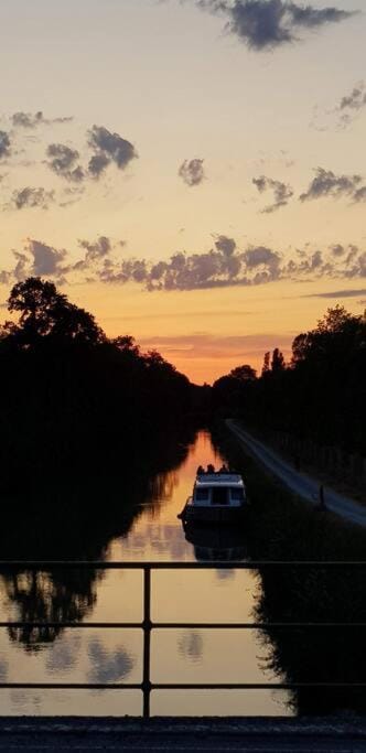 Natural landscape, River view, Sunset