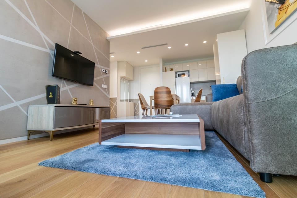 Living room, kitchen