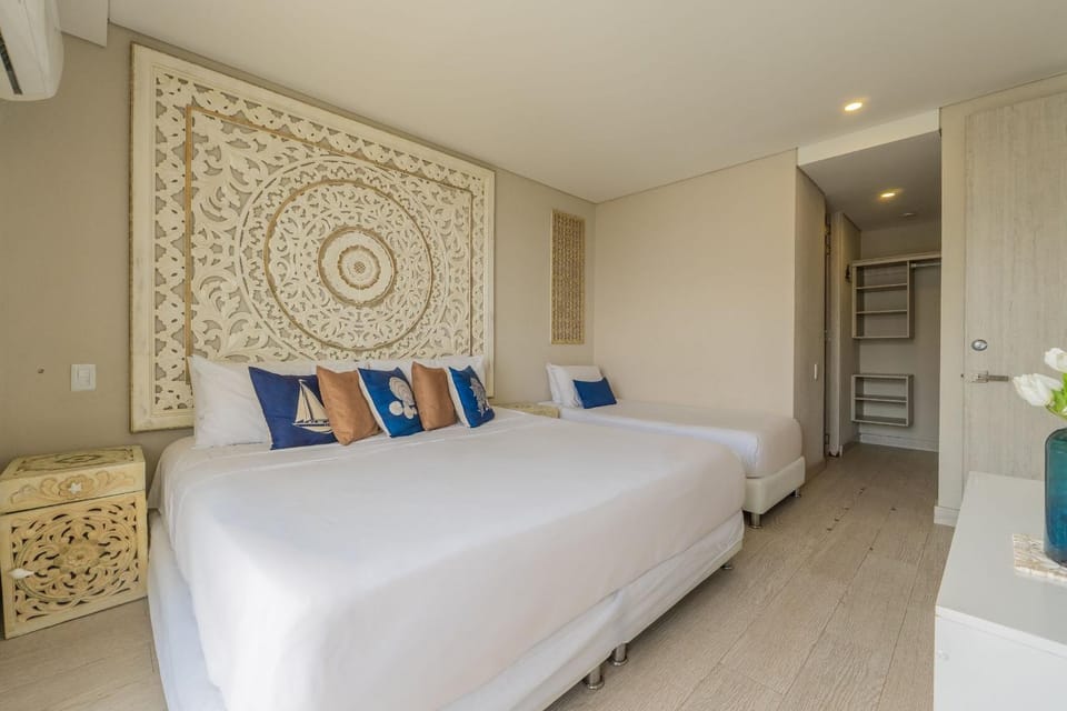 MQ1206 | Lujo, vista y jacuzzi privado 2BD Apartment in La Boquilla