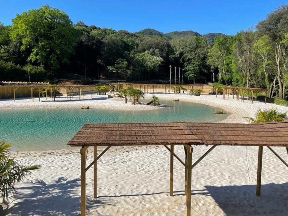 Natural landscape, Beach, Swimming pool