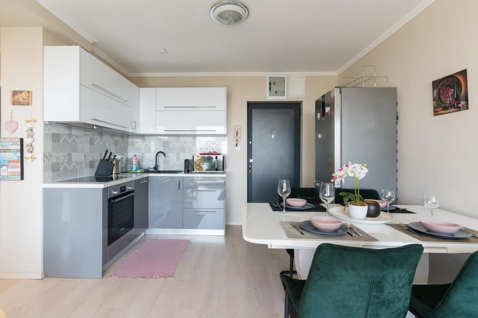 Kitchen or kitchenette, Dining area, dishwasher, oven, stove