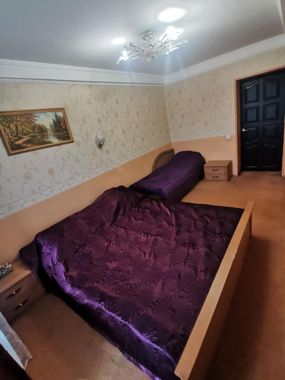 Bed, Living room, Photo of the whole room, Bedroom