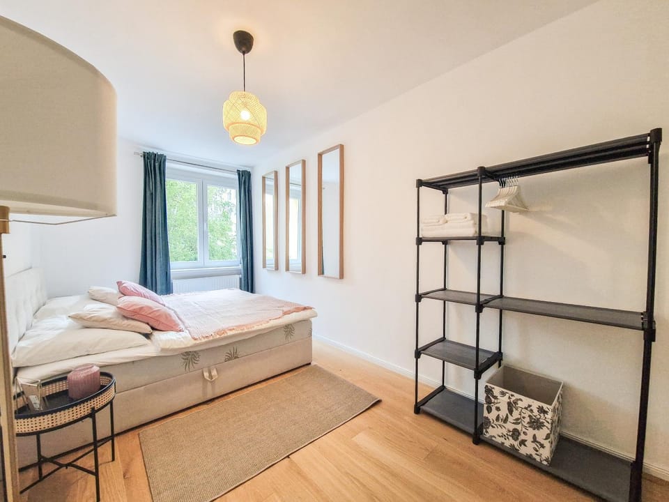 Bed, Photo of the whole room, Bedroom, towels, wardrobe