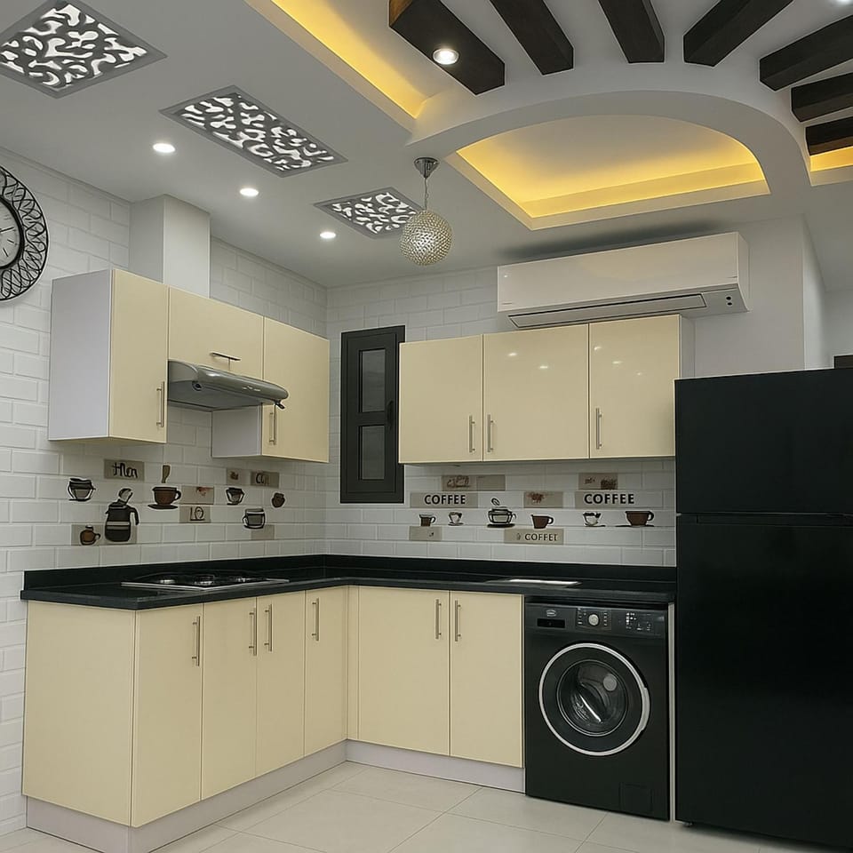laundry, washing machine, kitchen