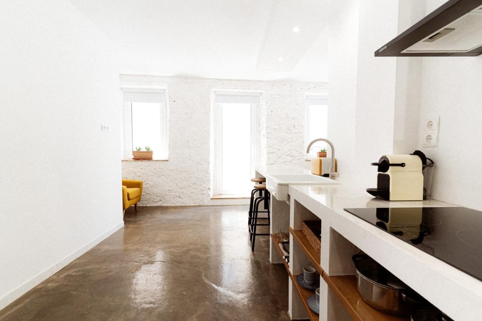 Kitchen or kitchenette, stove, toaster
