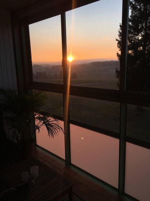Natural landscape, Balcony/Terrace, Sunset