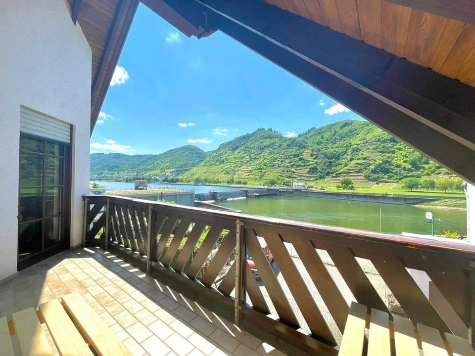 Property building, Day, Natural landscape, View (from property/room), Balcony/Terrace, Mountain view, River view