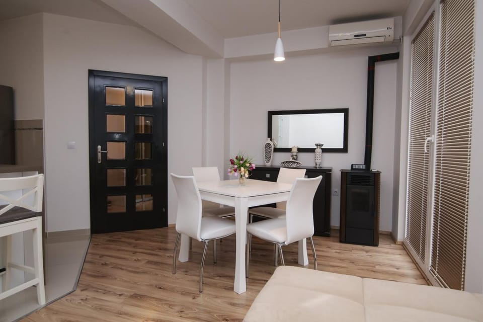 Dining area, air conditioner