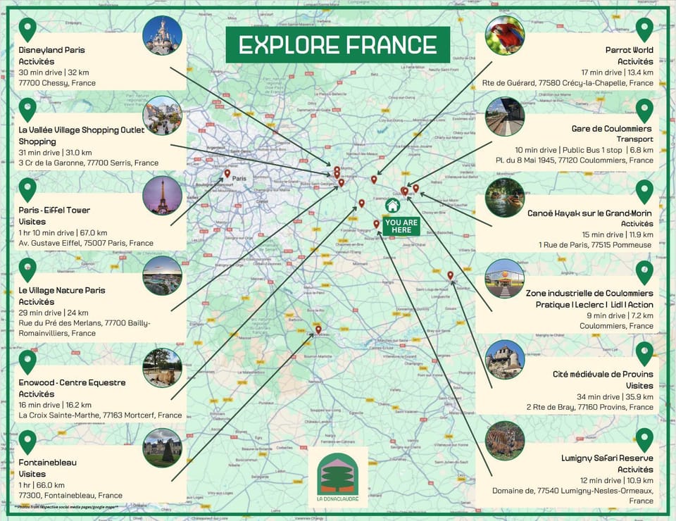La Donaclaudré - Hébergement de groupe en pleine nature, idéal pour tous vos séjours ! 63 couchages - 2 grandes salles - Salle de jeux - Cuisine professionnelle - Accessible facilement - Localisation attractive -Proche Paris & Disney House in Île-de-France
