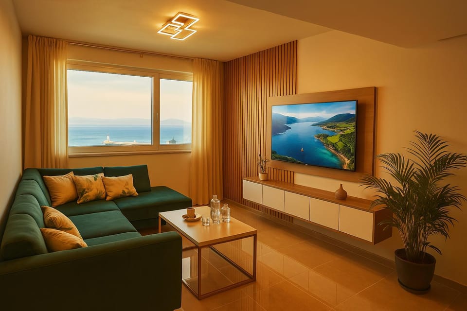 Communal lounge/ TV room, Natural landscape, TV and multimedia, Living room, Seating area, Evening entertainment
