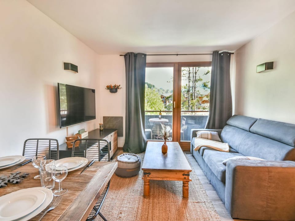 Appart rénové 4 pers, centre Les Gets, proche remontées, balcon, parking - FR-1-685-70 Apartment in Les Gets