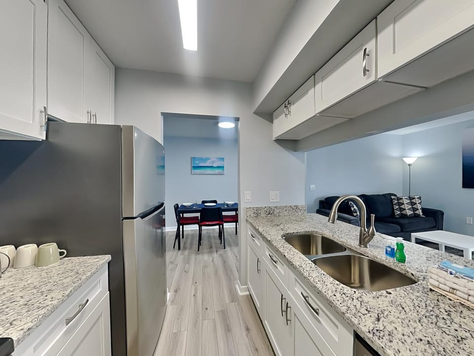 Kitchen or kitchenette, Living room, Dining area, furniture, kitchen