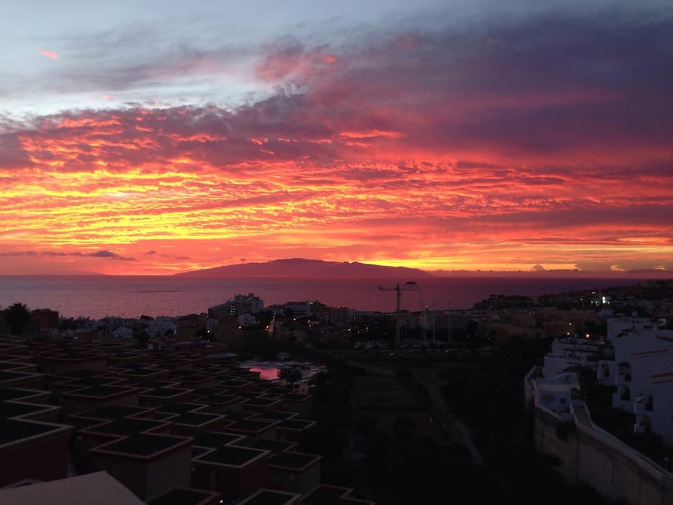 Night, Natural landscape, View (from property/room), Sunset