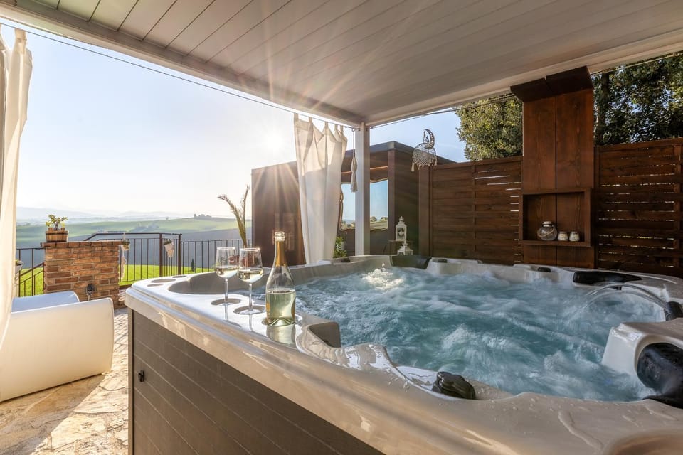 Day, Natural landscape, Hot Tub