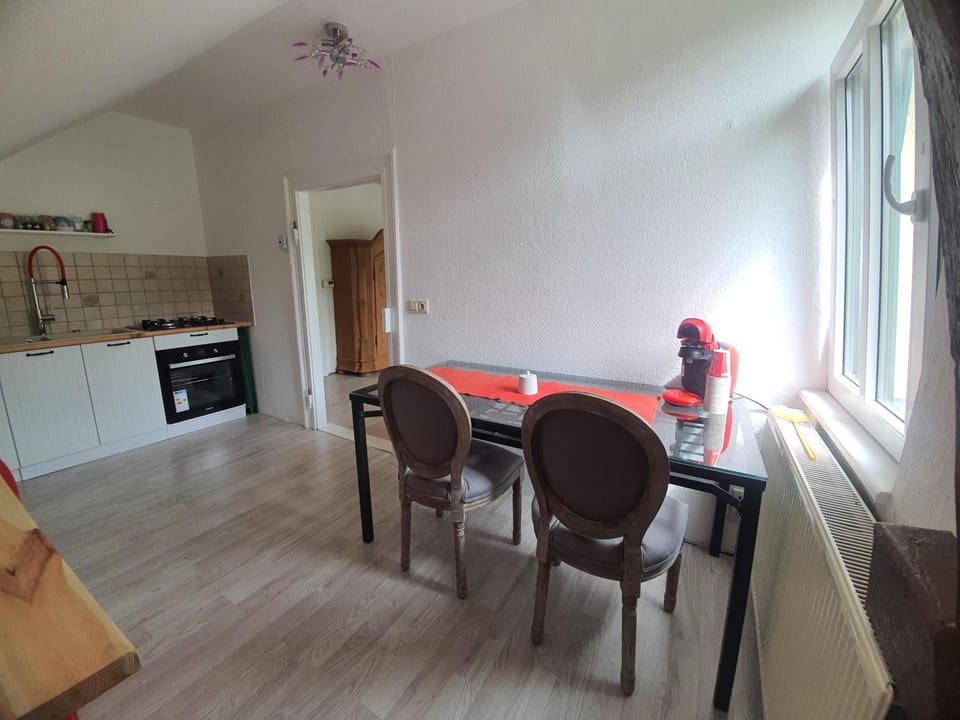 Kitchen or kitchenette, Dining area, oven, stove