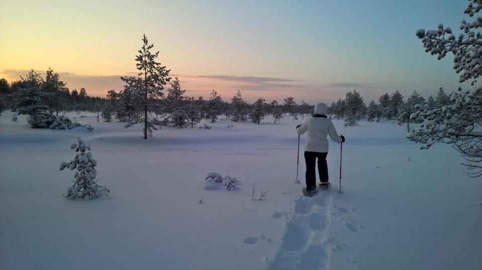 Natural landscape, Winter, Sunset