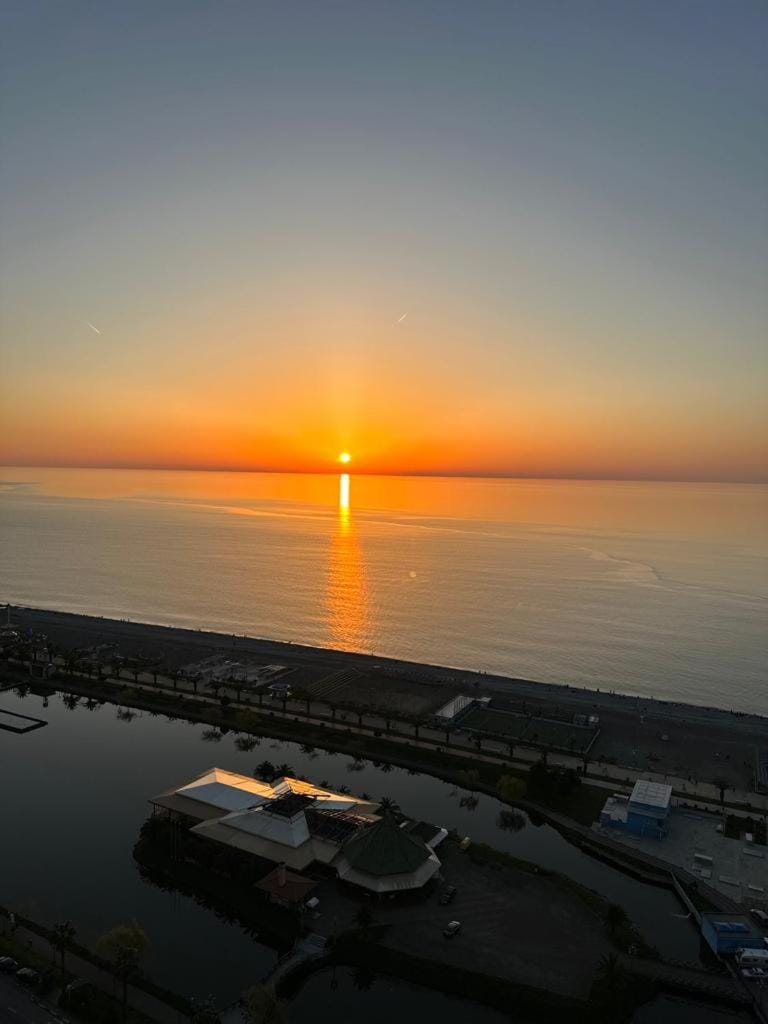 Beach, Sea view, Sunset