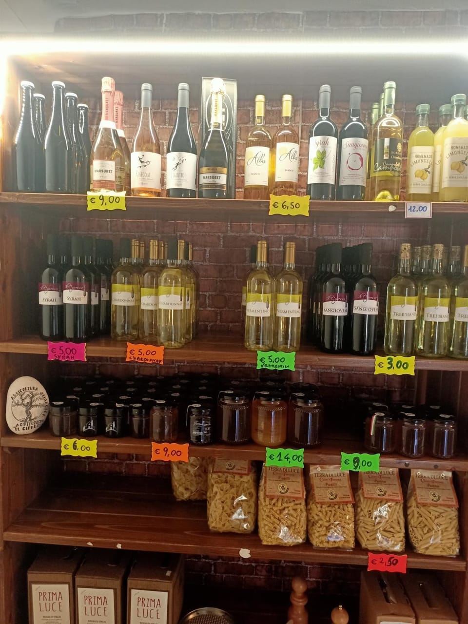 On-site shops, Food and drinks