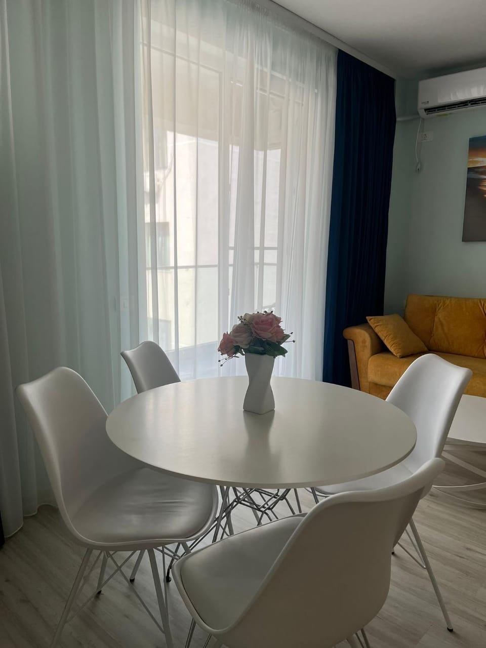 Dining area, air conditioner