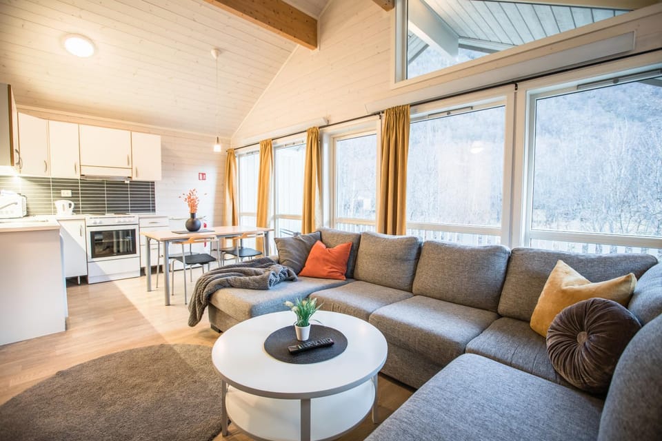 Kitchen or kitchenette, Living room, Dining area