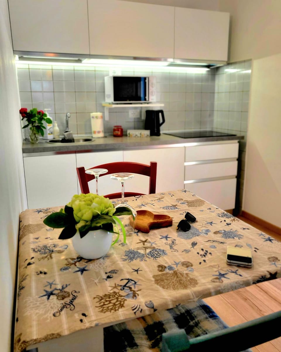 Coffee/tea facilities, Kitchen or kitchenette, Dining area, minibar, stove