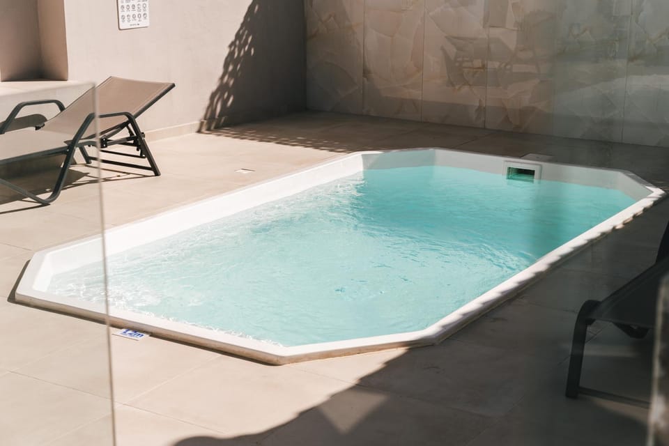 Patio, Spring, Day, Natural landscape, Summer, Pool view, Swimming pool, Seasons, Time of day, sunbed