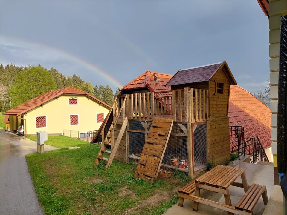Property building, Day, Children play ground