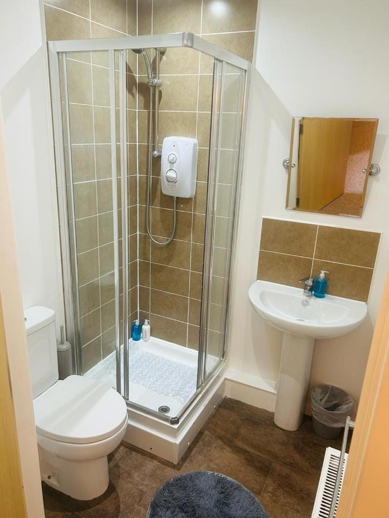 Shower, Toilet, Bathroom, towels