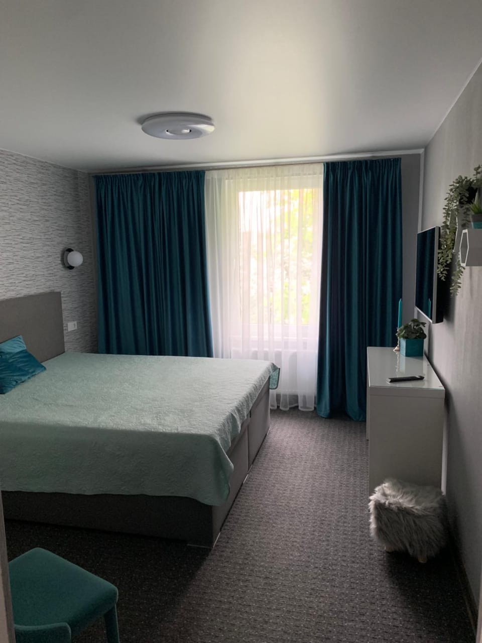 Bed, Photo of the whole room, Bedroom, hair dresser