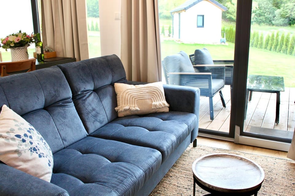Living room, Seating area, Garden view
