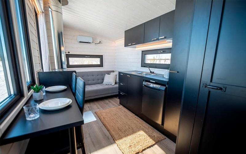 Karemajat wagon cottage Chalet in Norrbotten County, Sweden