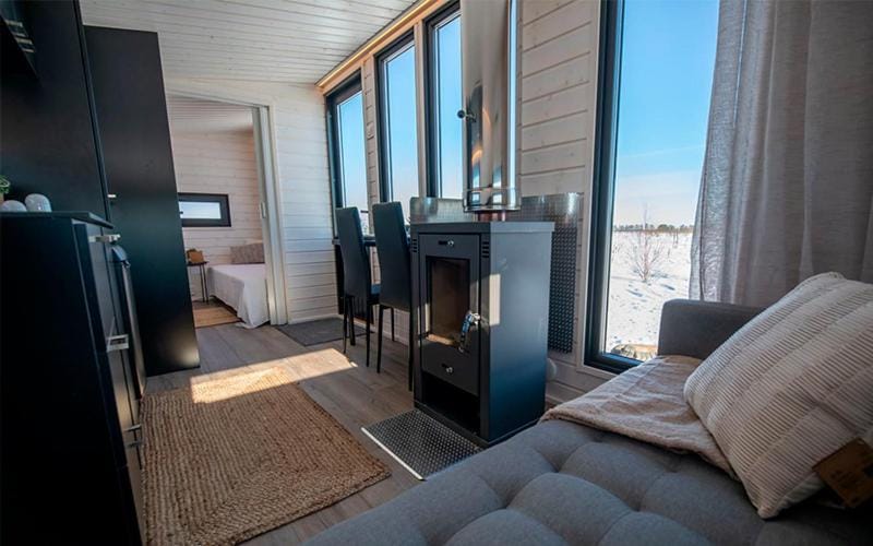 Karemajat wagon cottage Chalet in Norrbotten County, Sweden