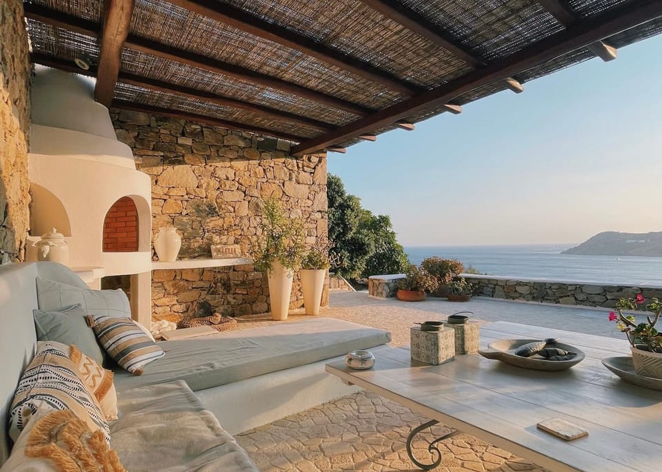 Property building, Living room, Swimming pool