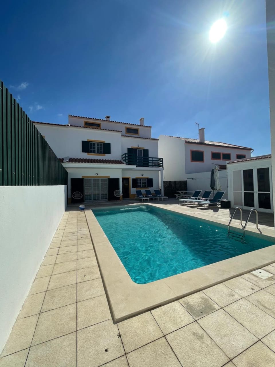Pool view, Swimming pool, sunbed
