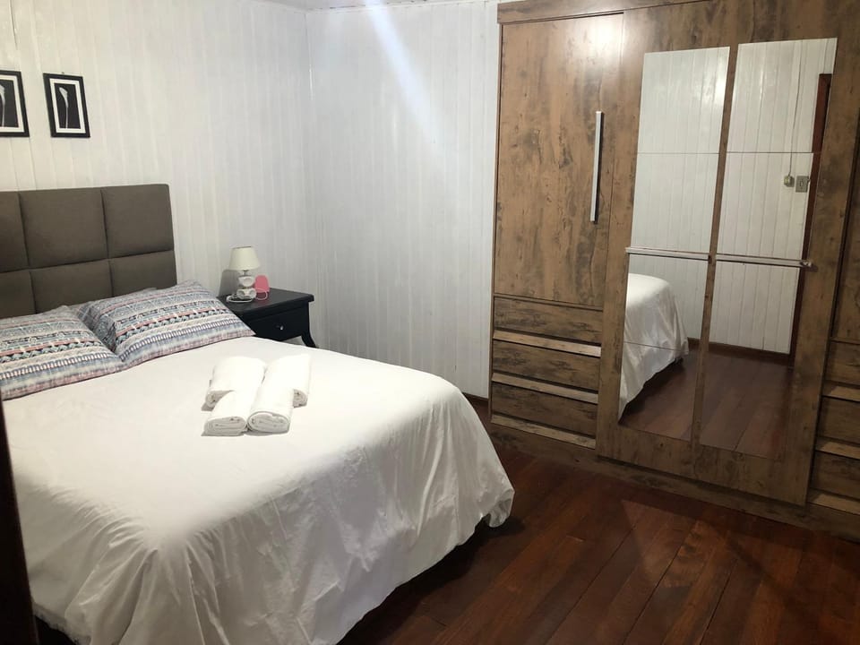 Bed, Photo of the whole room, Bedroom, towels, wardrobe