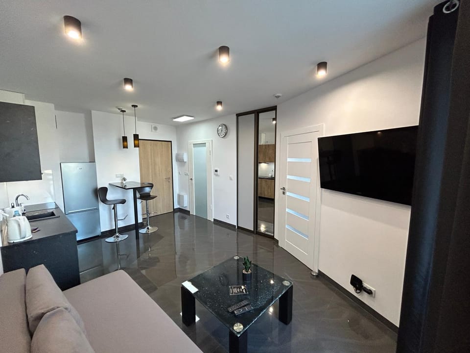 TV and multimedia, Kitchen or kitchenette, Living room, Seating area, stove