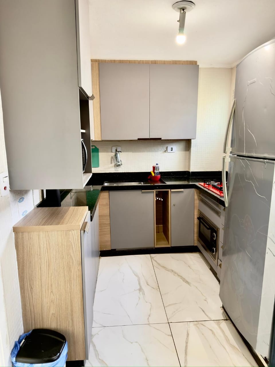 Kitchen or kitchenette, oven, stove