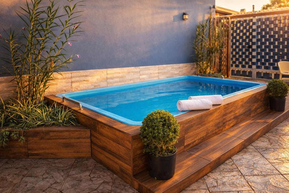 Day, Natural landscape, Pool view, Swimming pool