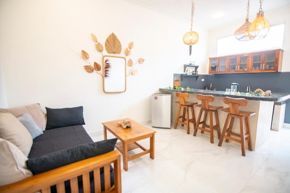 Living room, kitchen