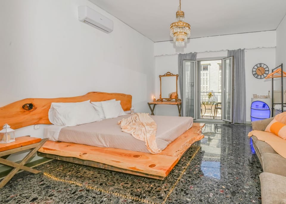 Bed, Bedroom, air conditioner