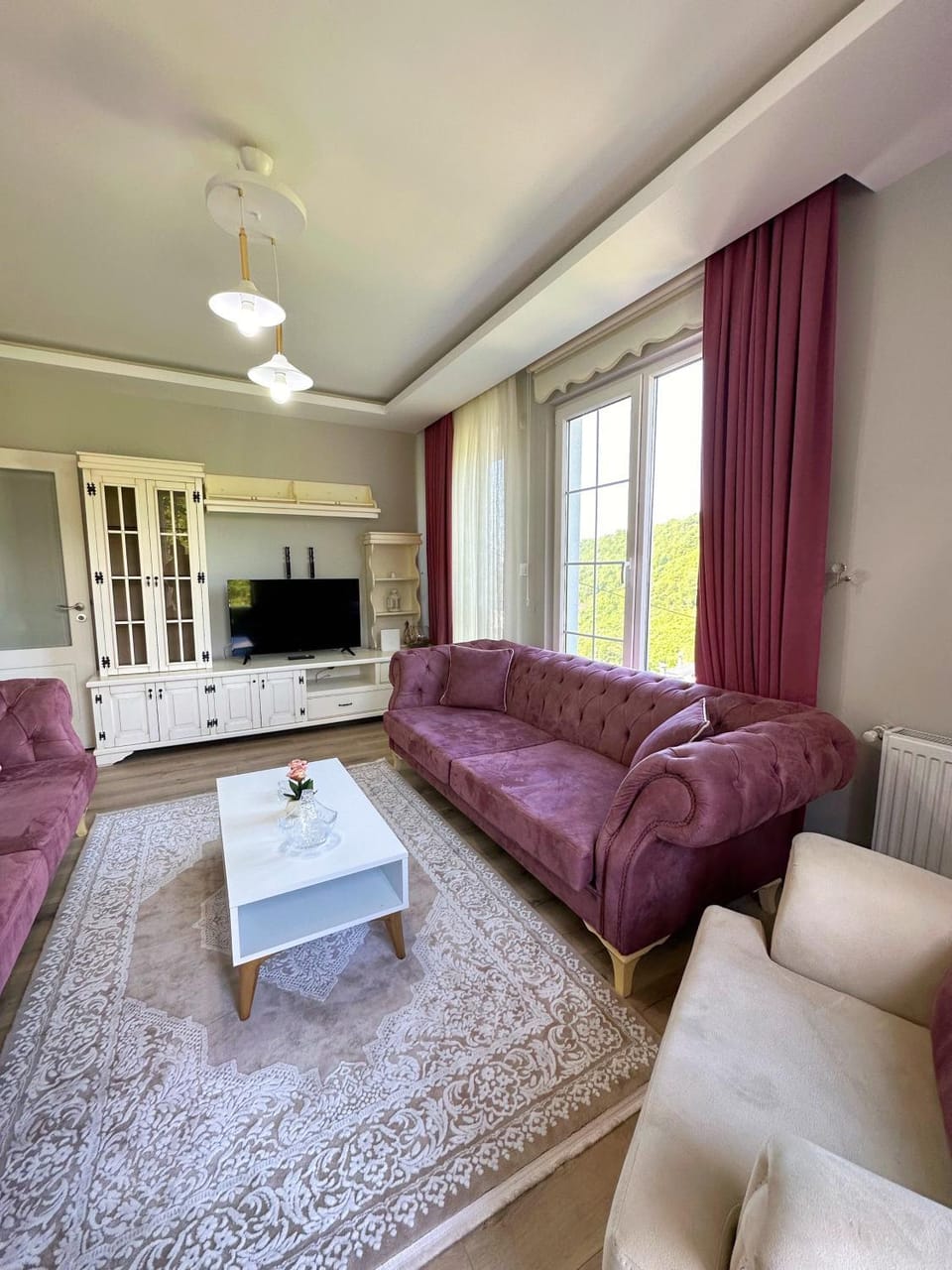 Natural landscape, TV and multimedia, View (from property/room), Living room, Mountain view