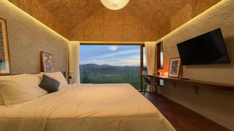 Bed, Natural landscape, TV and multimedia
