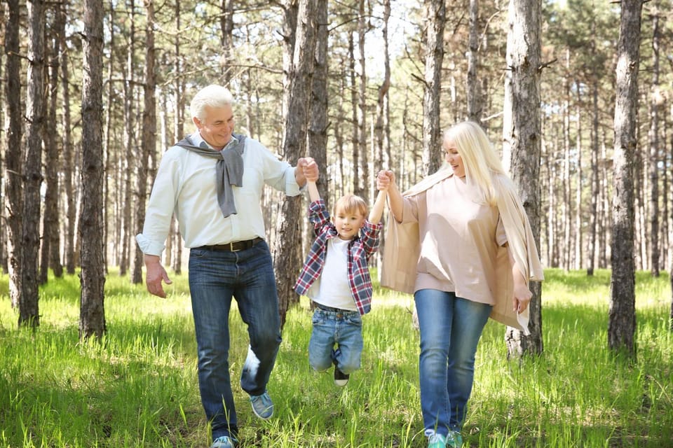 Spring, Day, Natural landscape, Hiking, children, group of guests, Family
