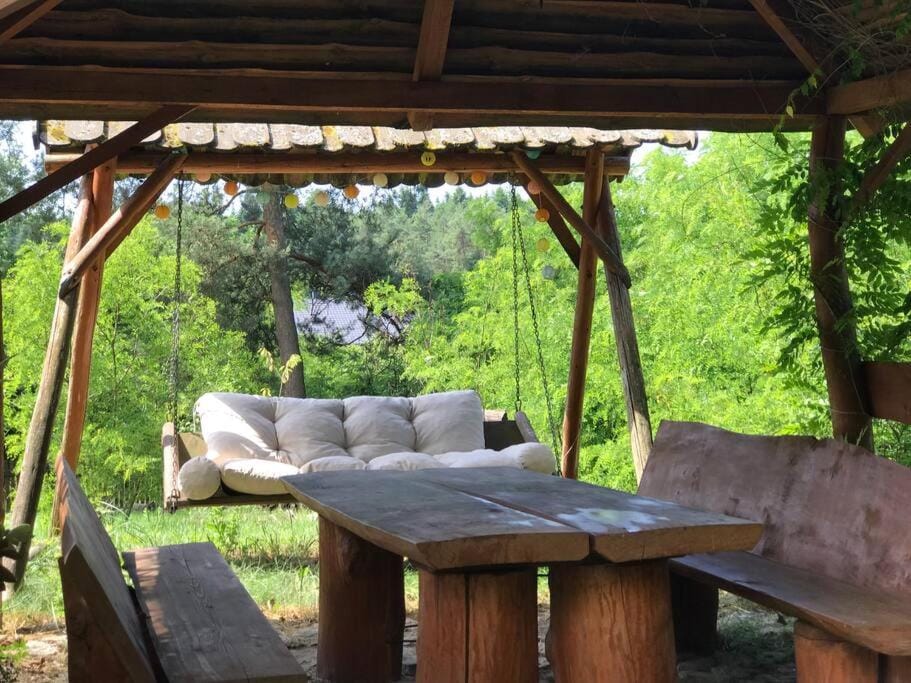 Roztocze, Podlesina; Dom z dużym ogrodem i sauną na szlaku rowerowym House in Lviv Oblast