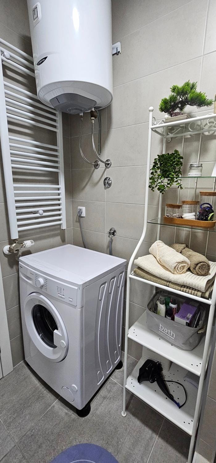 towels, washing machine